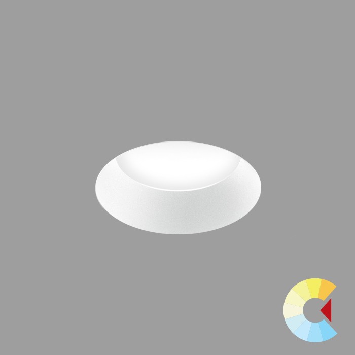 Voila 2 Adj. Downlight<br/>Round Trimless Standard